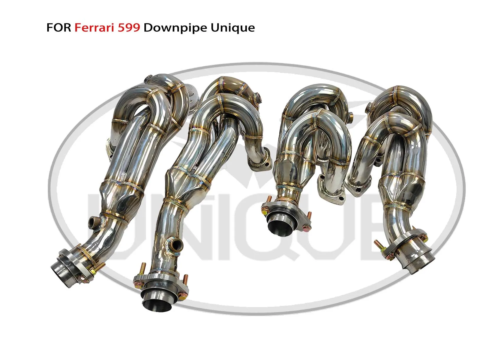 UNIQUE Exhaust System Performance Downpipe Manifold for Ferrari 599 Auto Modification Electronic Valve Muffler