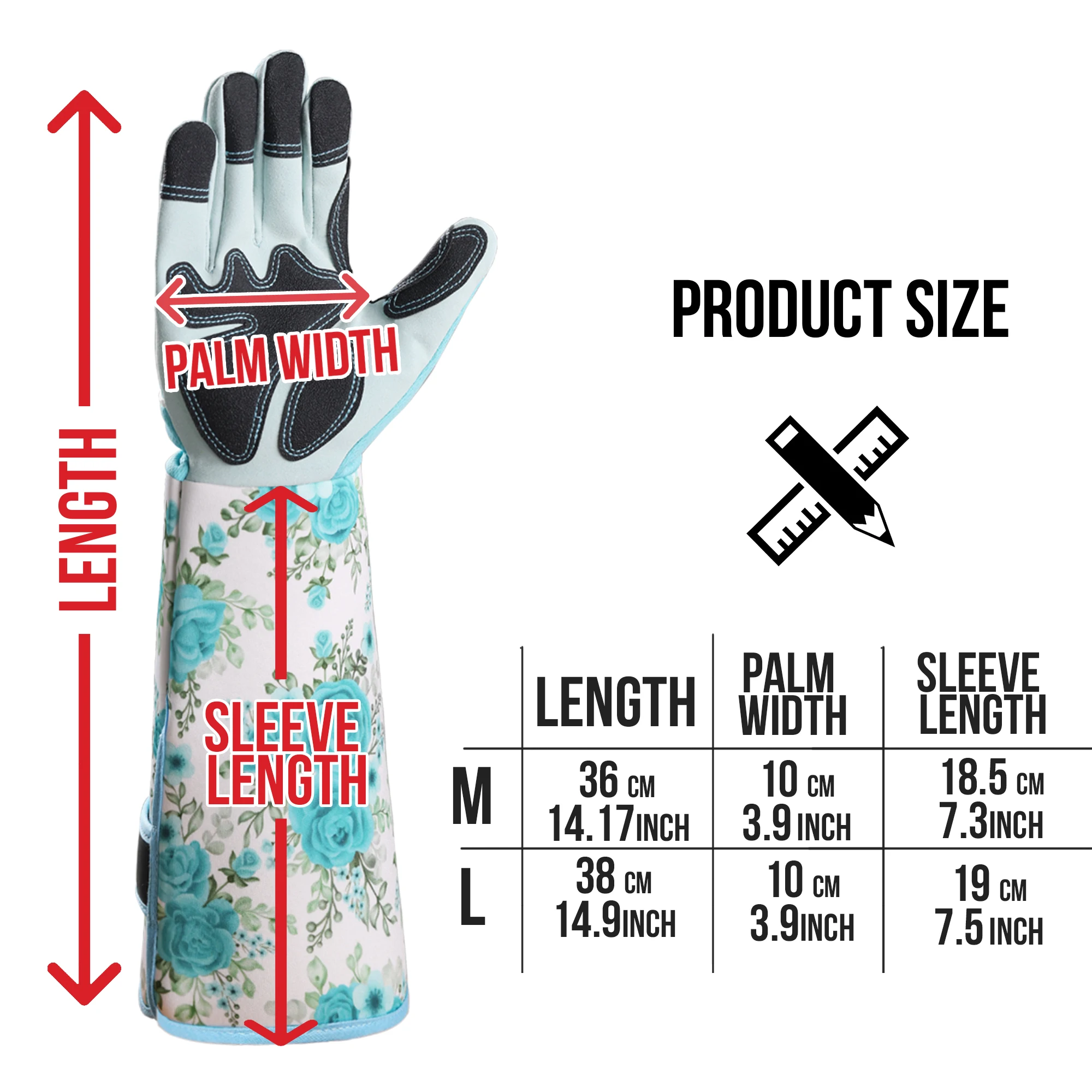 زوج واحد من قفازات الحدائق الط - مراجعة Garden Gloves Thorn Proof وسعره