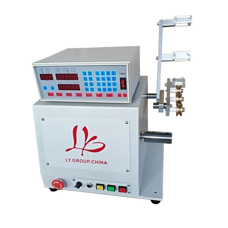 LY 820 Avvolgitrice automatica a doppio filo a vento adatta per avvolgitore bobina filo da 0,2-3,0 mm con freno 15 mm 220 V 110 V