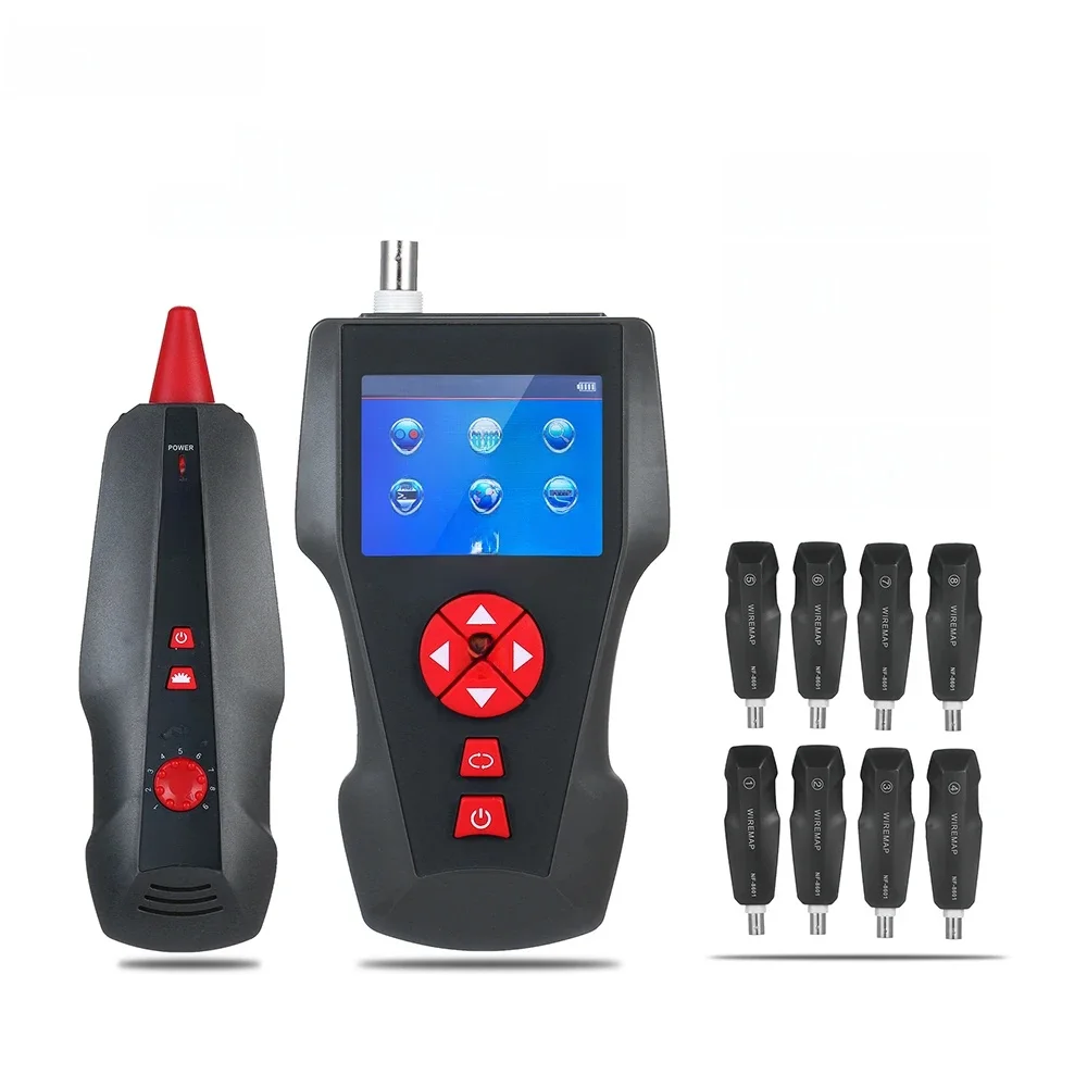 Oryginalny wielofunkcyjny tester kabli sieciowych Noyafa NF-8601W RJ45 RJ11 BNC POE PING Crosstalk Test przewodu sieciowego Tracker — zdjęcie 2