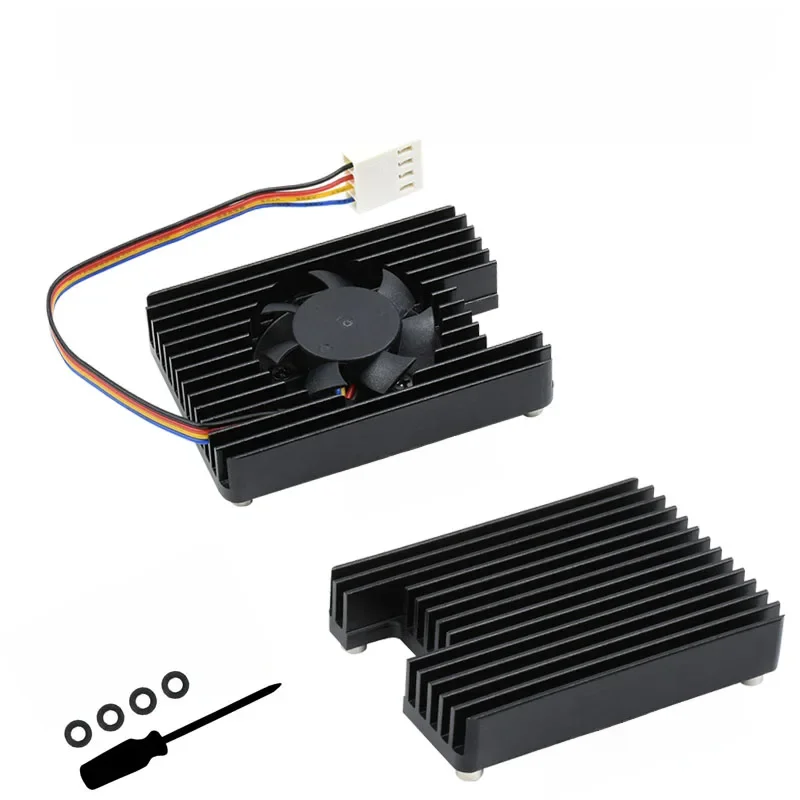 Aluminiowa obudowa Raspberry Pi CM4 z 12V 3007 PWN Control Cooling Fan Heatsinks dla Pi Compute Module 4 — zdjęcie produktu 7