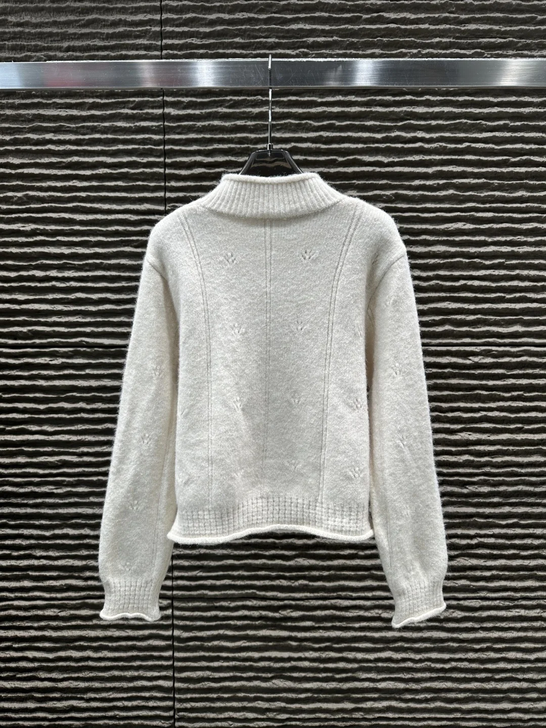 

2025 Winter Must-Have! Women's Solid Color Embroidered Half-High Neck Cardigan - Warm Soft, Perfect for Daily Wear & Layering