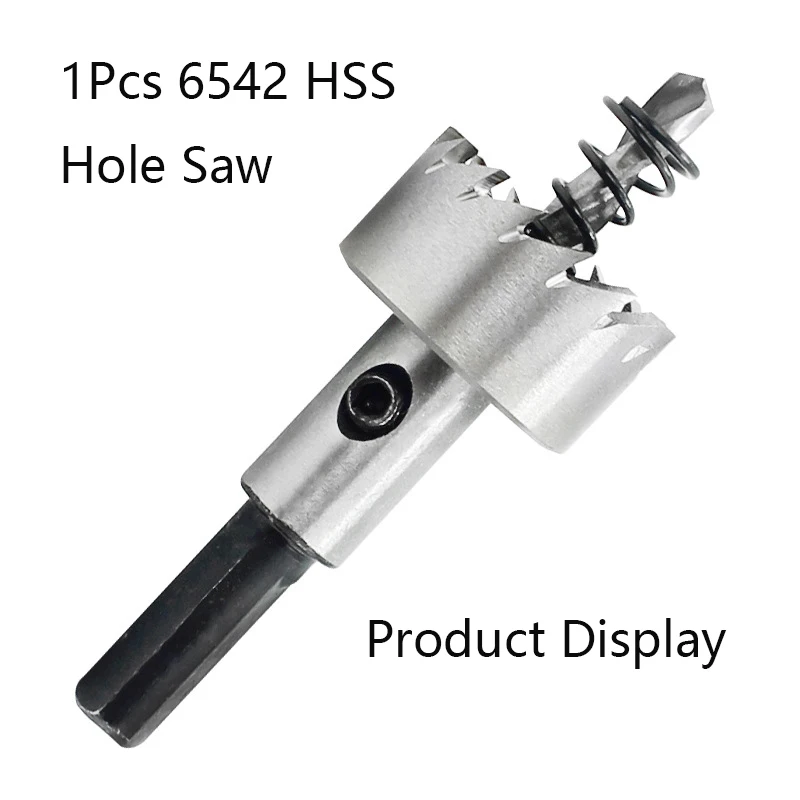 1Pcs 6542 HSS 구멍 봤어요 12-100mm 금속 고속 철강 스테인리스 철 시트 금속 합금 절단에 대 한 알루미늄 합금 라운드 드릴 비트