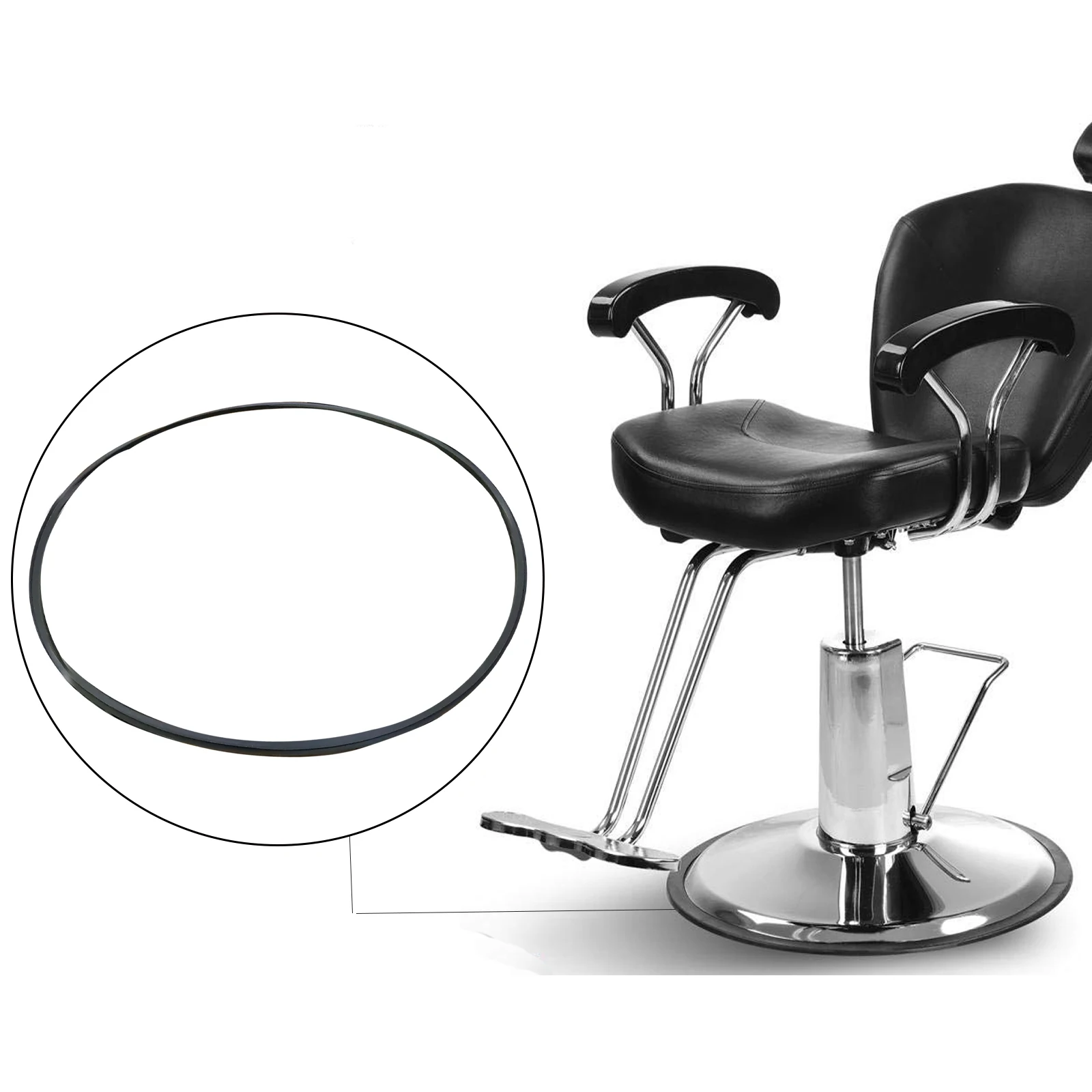 Barber Chair Base Rings TRIM Rubber Ring Gasket Floor Protector Salon Styling Chair Hydraulic Base Rings Barber Accessories