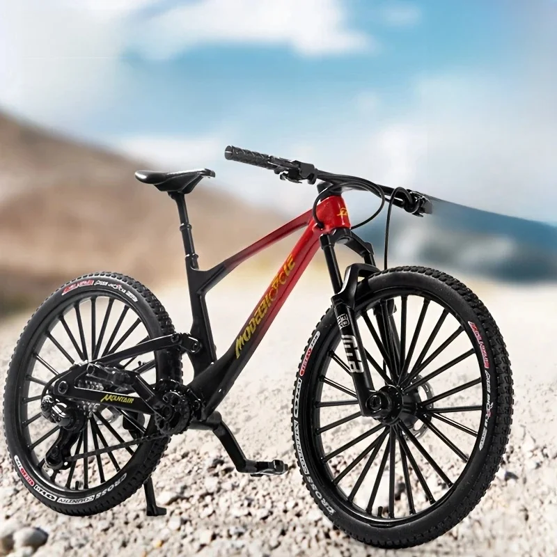 Modèle de vélo de montagne en métal Vintage, Mini jouet de bureau classique en alliage moulé sous pression, modèle de doigt, décoration de la maison