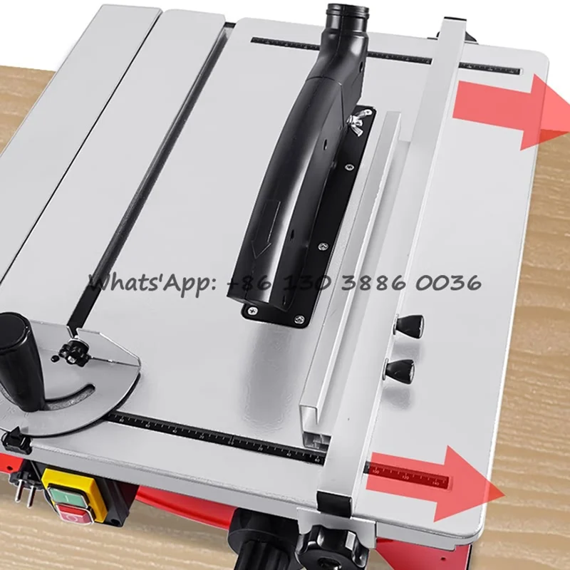 Sliding Panel Desktop Machinery 1200W Professional Small Wood Cutting Machine Dust-free Electric Woodworking Table Saw for Sale