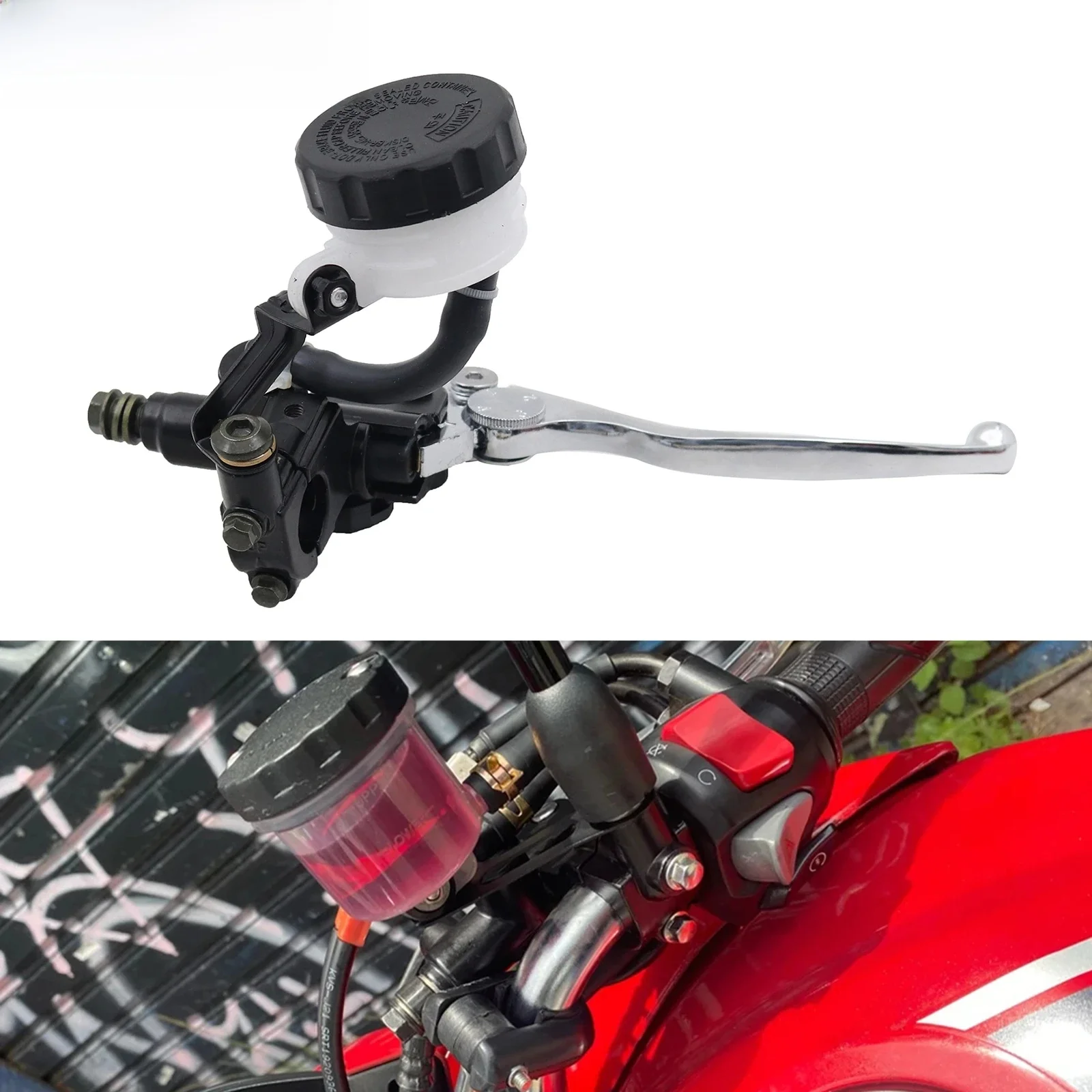 Maître-cylindre de frein avant pour KAWASAKI VERSYS 650 X300 Z250 Z300 Z650 Z750 NINJA 400 ZX4R ZX25R, réservoir d'huile et de liquide de moto