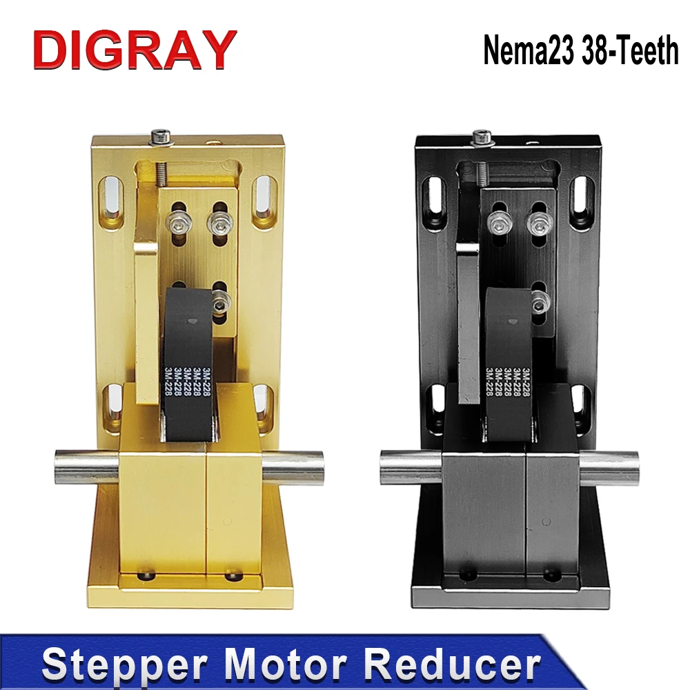 

DIGRAY Stepper Motor Reducer Nema23 38 Tooth Y-Axis Motor Mount for CO2 Laser Cutting and Engraving Machines.