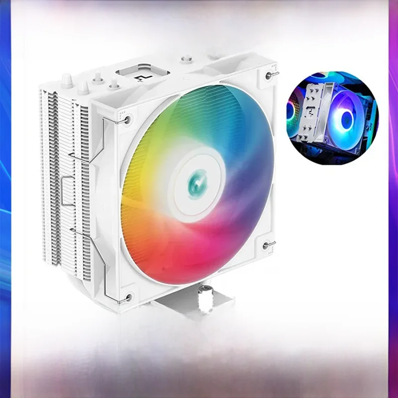 DEEPCOOL AG400 4 Heat Pipe CPU Air-Cooled Cooler ARGB PWM TDP 220W CPU Radiator dla LGA1700 1200 115X 1151 1155 AMD AM4 AM5 — zdjęcie 2