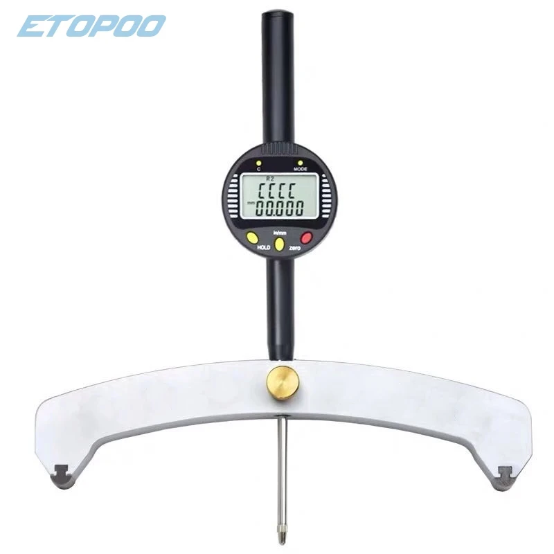 0-12.7MM 0-50.8mm digital radius gauge digital radius indicator with 5 changeable measuring jaw Measurement Tool