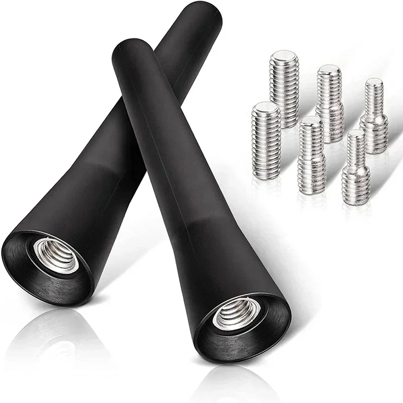 Support de toit de Radio solide FM AM DAB noir, longueur 6.5cm, Auto universel avec vis, antenne de voiture, Mini accessoires de véhicule courts