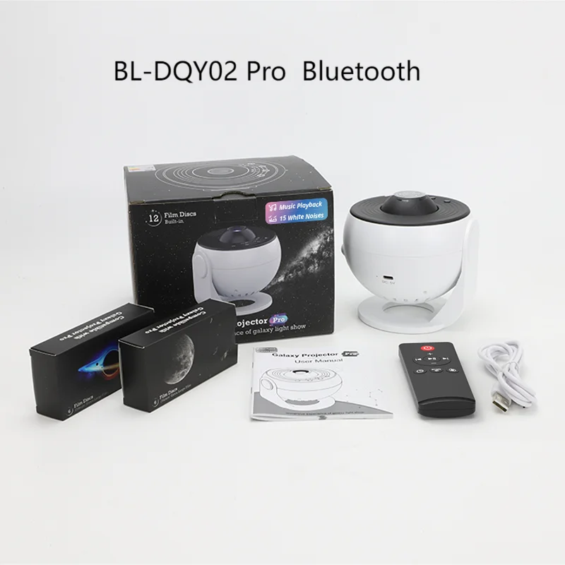 Sterprojector Galaxy Nachtlampje HD Lmage Disc Verbeterde planetariumprojector met afstandsbediening Bluetooth-functie voor kamer