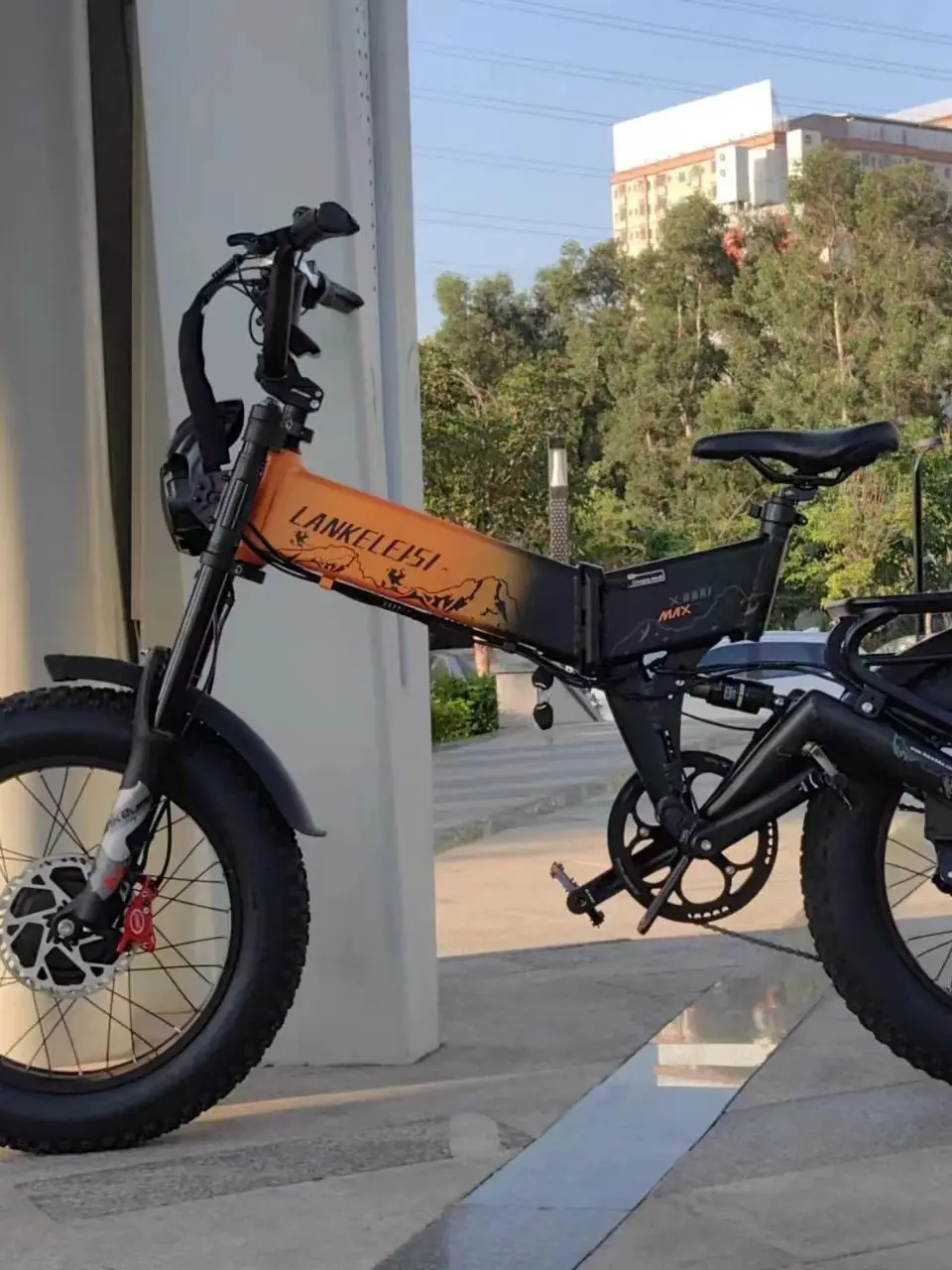 Lankeleisi X3000Max 2000W Double moteurs avant et arrière 20Ah batterie Samsung 20 pouces vélo de neige électrique montagne Ebike
