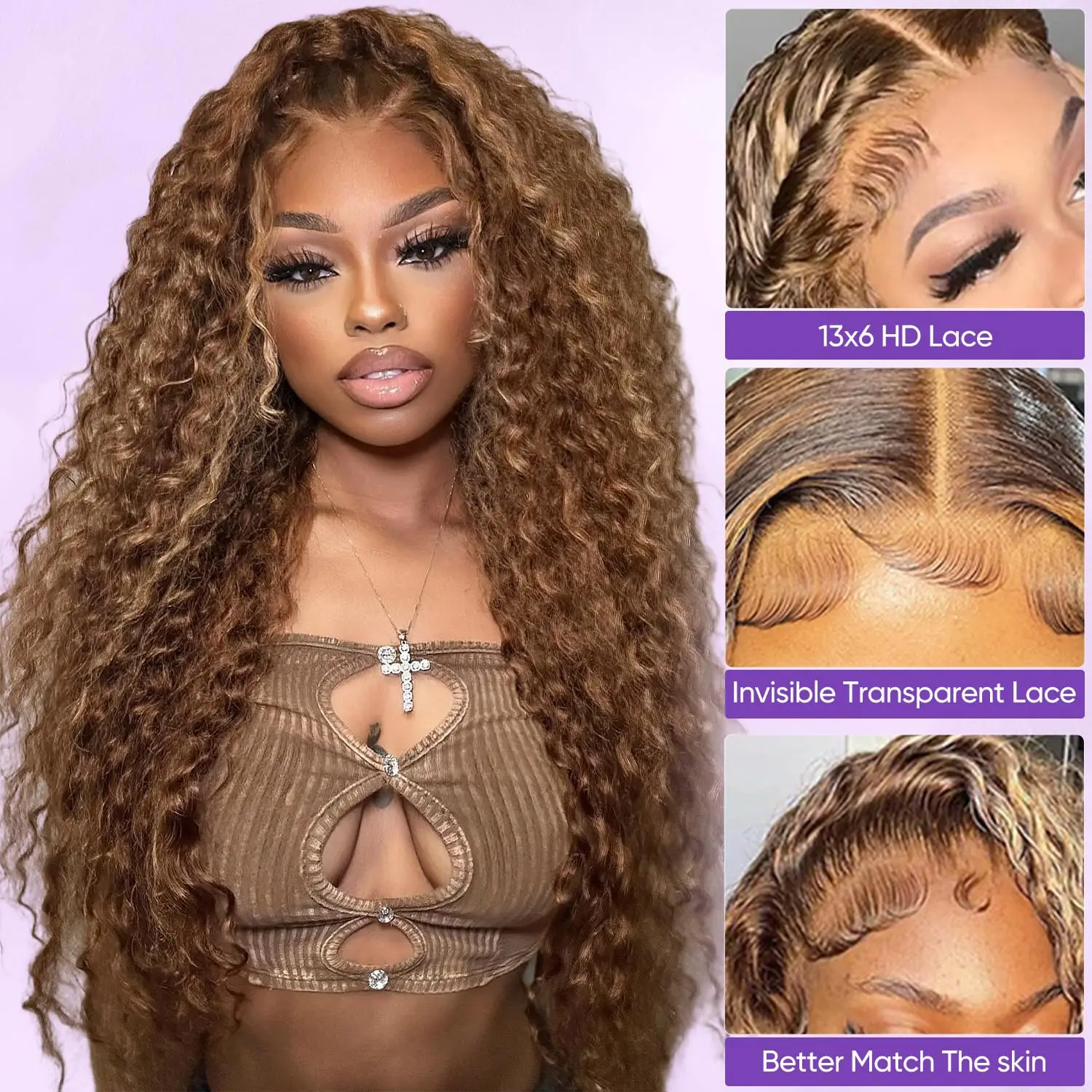 Thumbnail 2 - #38 Curly Human Hair Extensions Deals & Discounts