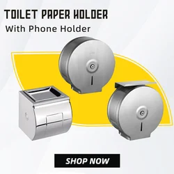 Commercial Jumbo Toilet Paper Dispenser Easy to Refill Elegant 10 inch Bath Roll Holder Wall Mount for Hotels Toilets Bathrooms