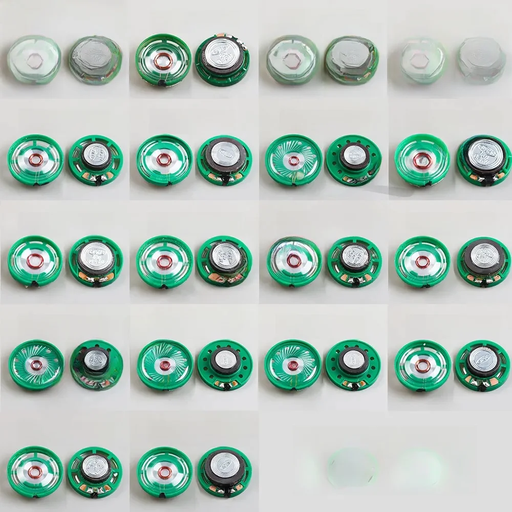 2 sztuki Ultra-cienki głośnik dzwonek do drzwi róg zabawka-klakson 8/16/32 Ohm 0.5W 0.25W 8R 16R 32R głośnik 20 21 23 27 29 mm średnica głośnika — zdjęcie 2