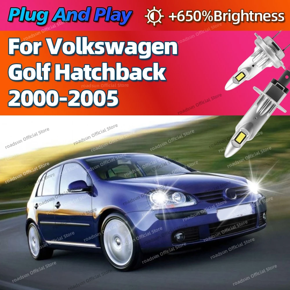 

2/4 шт. светодиодная лампа высокой мощности 180 Вт, фара CSP Chips 6000K, автомобильная лампа для Volkswagen Golf Hatchback 2000 2001 2002 2003 2004 2005