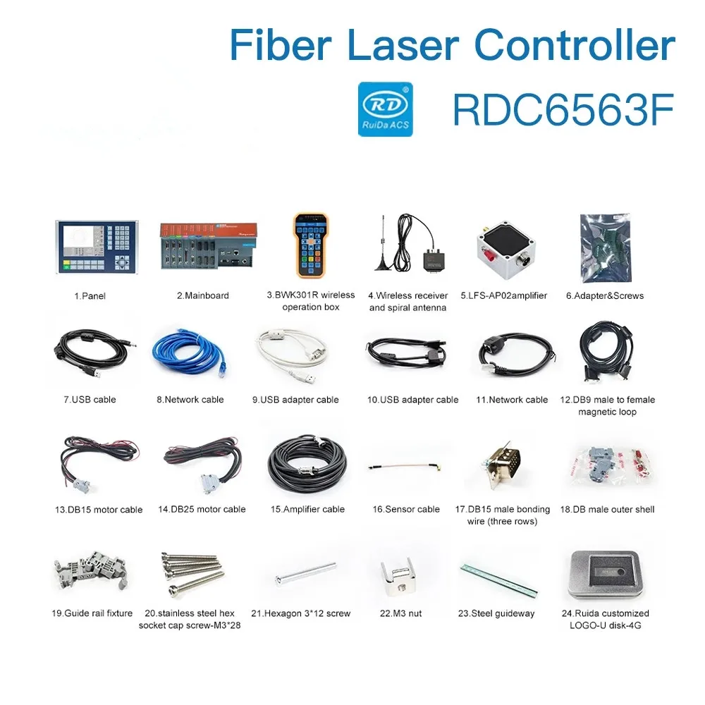 Ruida RDC6563F Control System Cutting Controller for CNC Fiber Cutting Machine