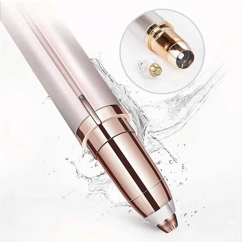 Stylo tondeuse à sourcils électrique Portable pour femmes, lames de rasoir de précision indolores pour outils d'épilation du visage