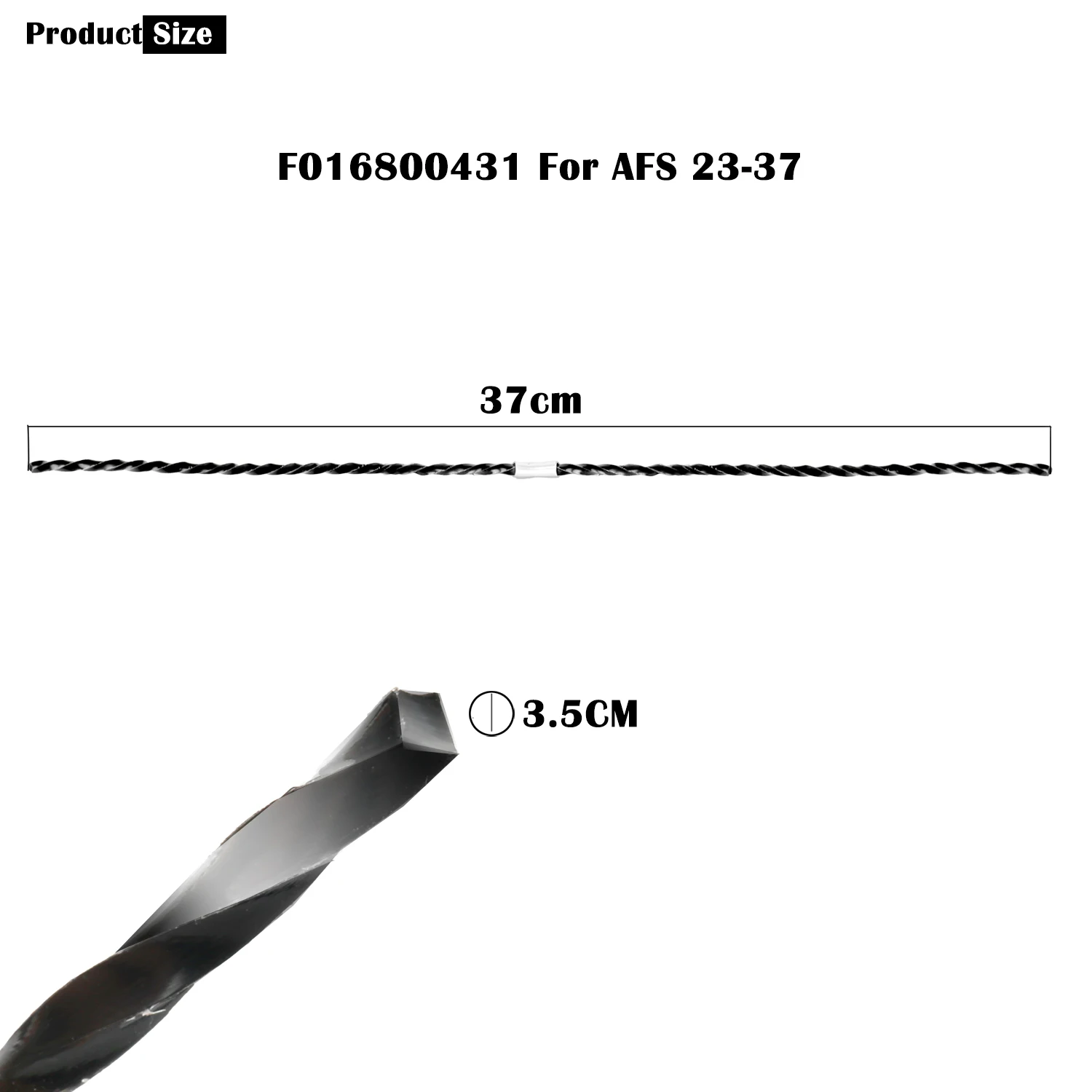 20Pcs F016800431 Schneiden Linie für Bosch AFS 23-37 Extra Starke Gras Trimmer Spool Linie Pinsel Cutter Gewinde linie 37cm × 3,5mm