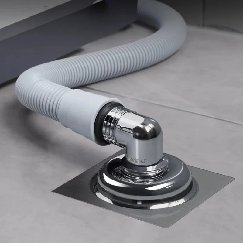 Washing Machine Floor Drain Connector, Drain Pipe, Sewer Odor and Overflow Preventer, Bathroom Three-Way Cover