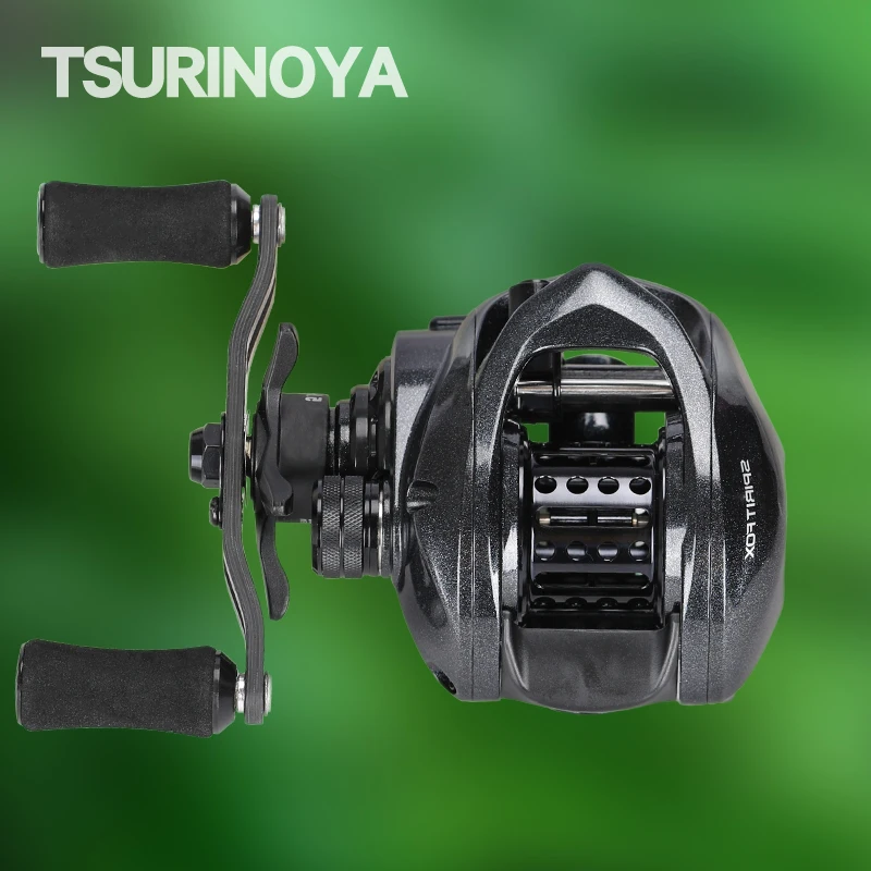 TSURINOYA Spirit Fox 50 Bait Finesse System Baitcasting Fishing Reel 7.3:1 Gear Ratio Carbon Fishing Coil For Light Game Trout