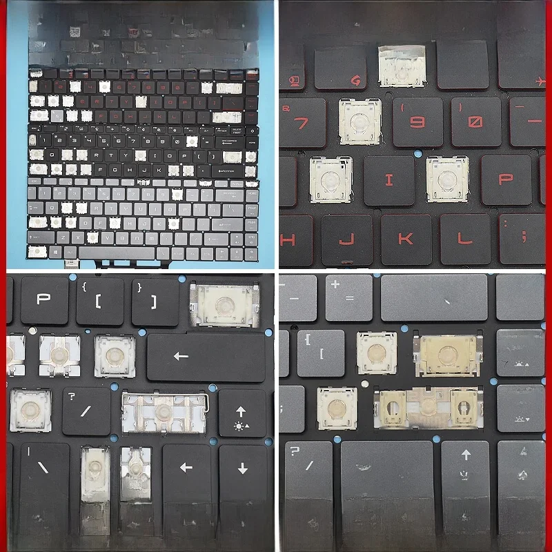 Zamienny Keycap, Nakładka na Klawisz & Mechanizm Nożycowy & Zawias do Klawiatury MSI GS65VR PS63 P65 PS42 GF63 8RD-001CN 8RC-004CN 8RD-005CN MS-16R1 — zdjęcie produktu 7