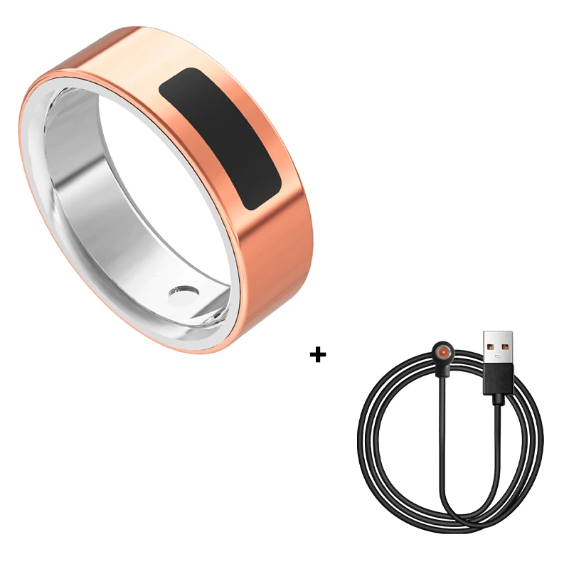 Vibrating Smart Ring for Men Vibration Notifications Health  Monitoring,Calls Messages, Slient Alarm Clock Rings for Android iOS