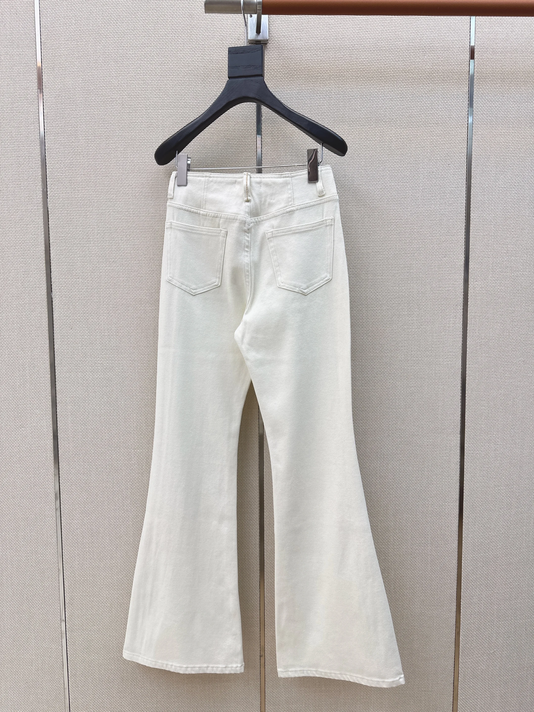 

2026 Spring/Summer Latest Mid Waist Micro Pull up Jeans Soft and Comfortable Pants