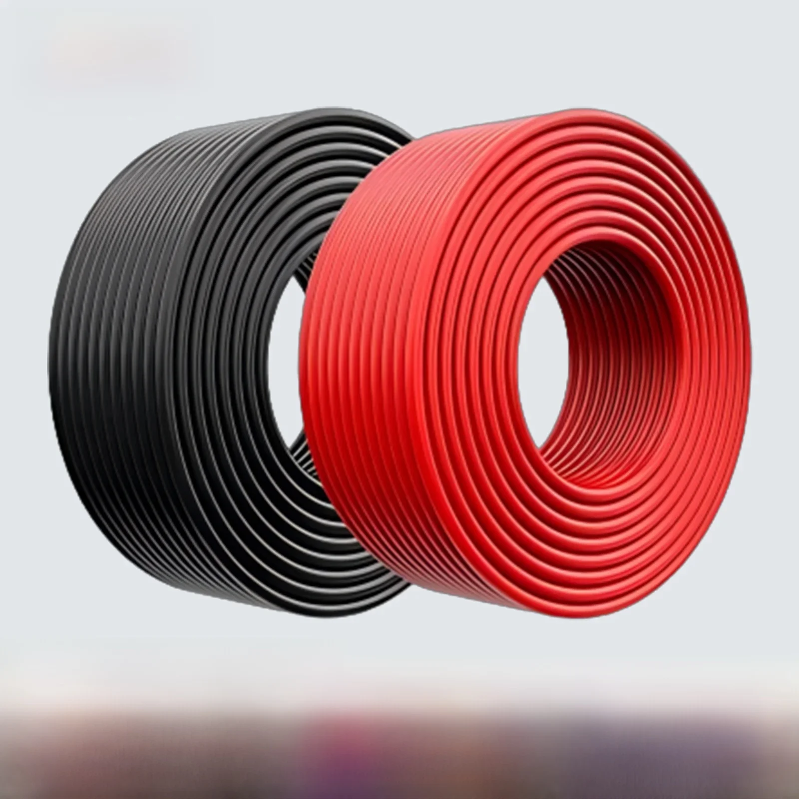 PowMr 10AWG Verlängerungskabel für Solarpanel-Stromverzinnte Kupfer-Stromdrähte, Rolle 100 m, 30 m, 15 m