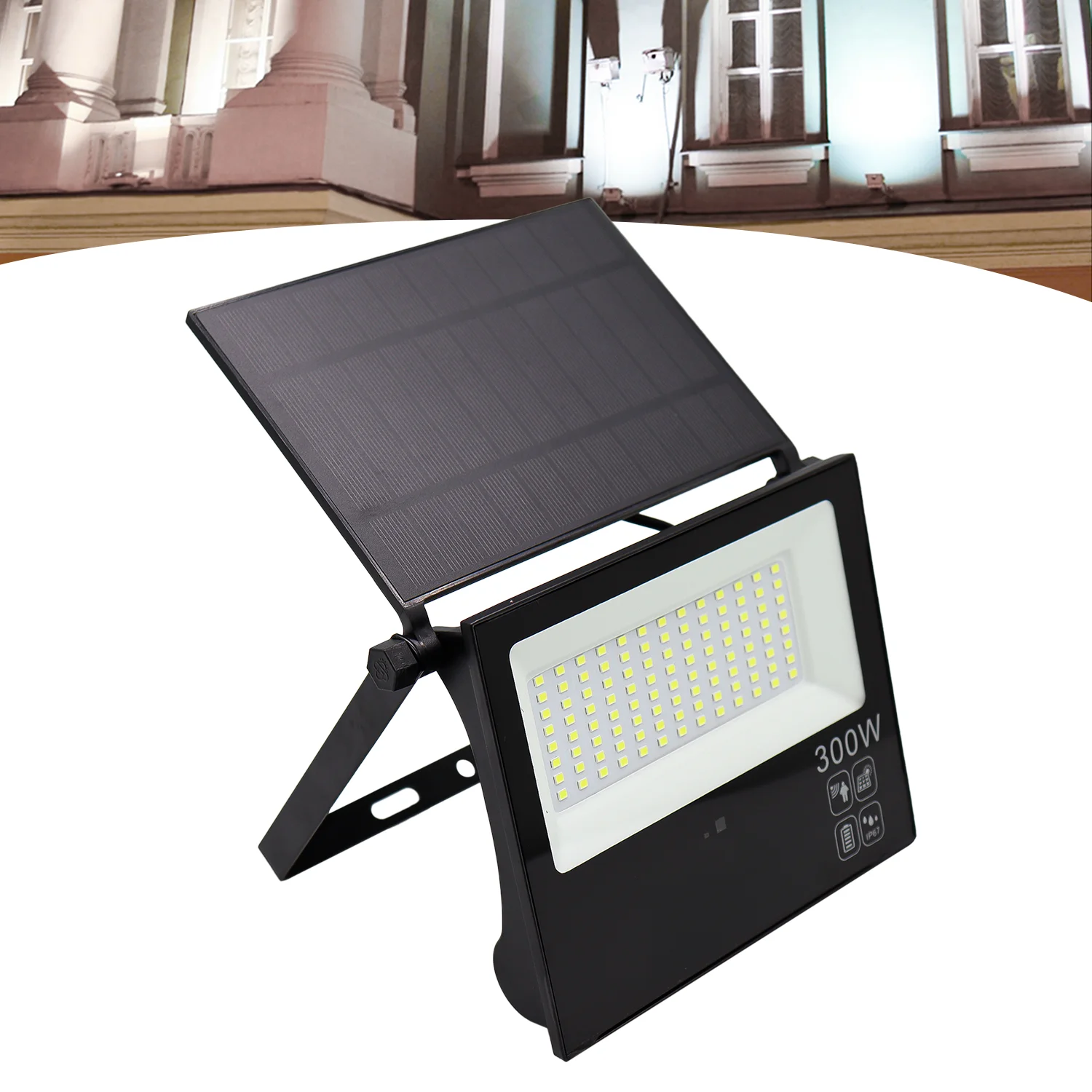 Solar Reflector Led 300W Plate Waterproof Adjustable Sensor