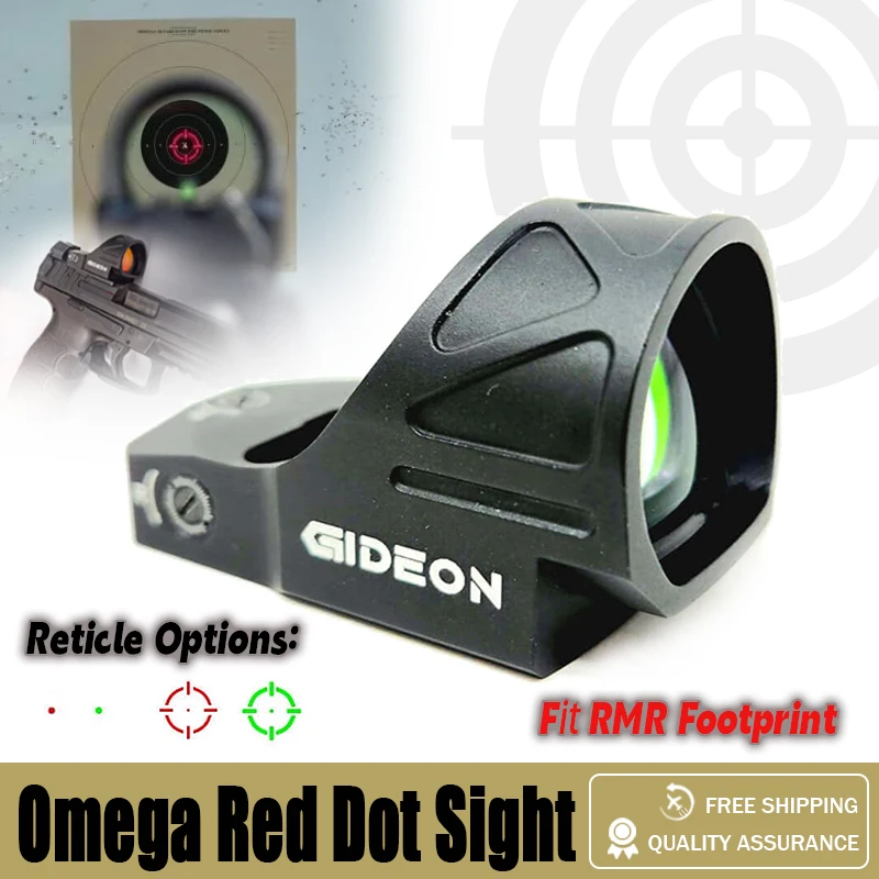 

Gideon Optics Omega Green/Red Circle Dot Sight - Optics for Handgun or Rifle