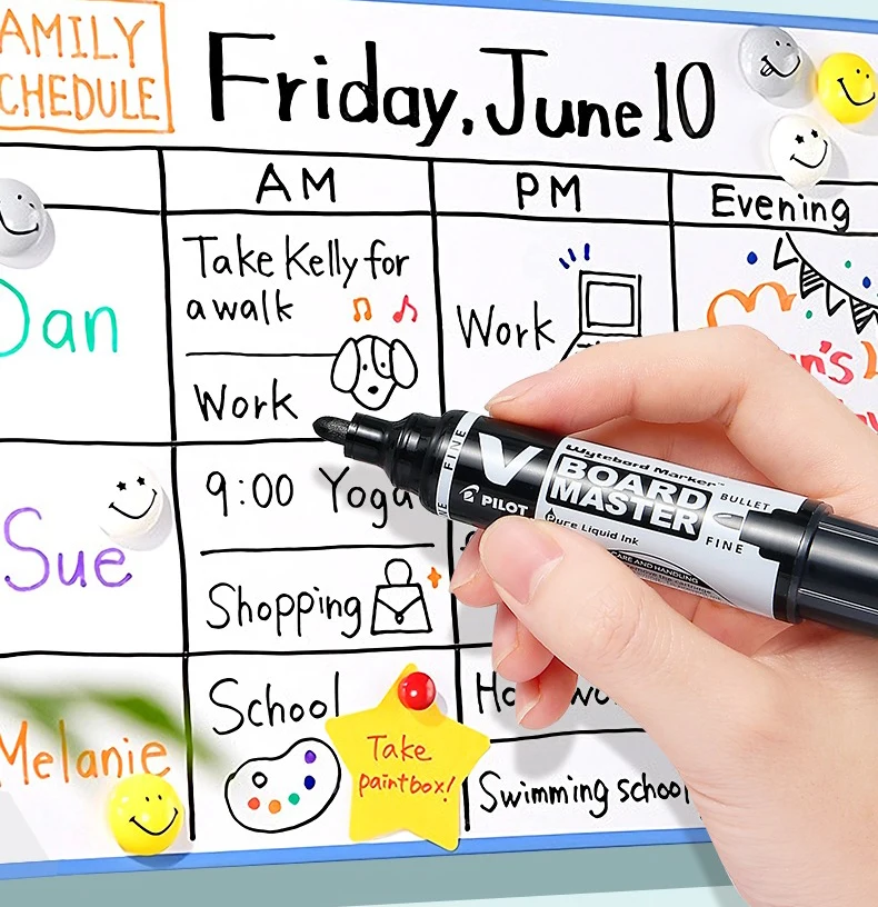 1pc Japan PILOT Whiteboard Stift V Gerade Flüssigkeit WBMAVBM Große Kapazität Farbe Tinte Schnell Trocknend Treffen Ausbildung Büro liefert – Detail 7