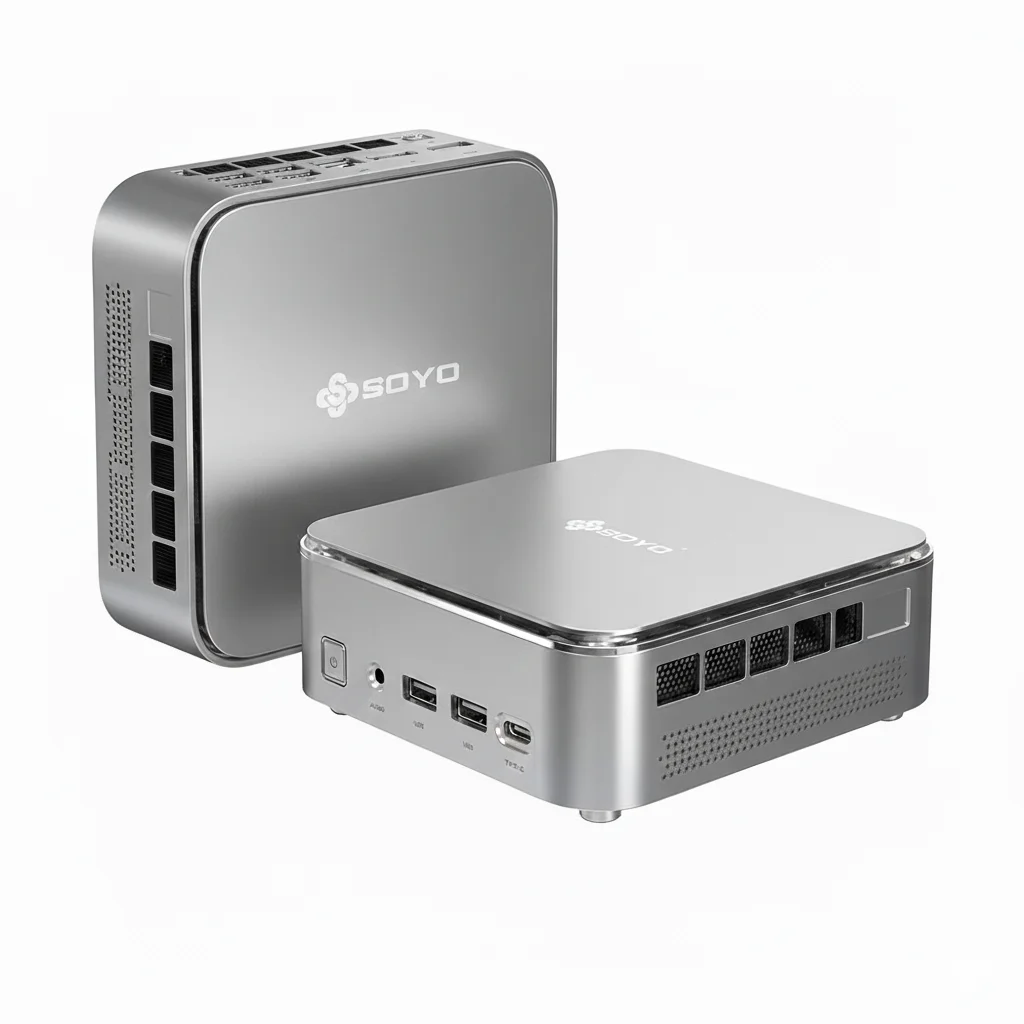 SOYO S4 PLUS MINI PC Ryzen 7 H255 DDR5 24GB SSD 512GB PCIe3.0 Nvme SSD WIFI6 BT5.2 8K HD Mini PC DIY Gaming-Computer