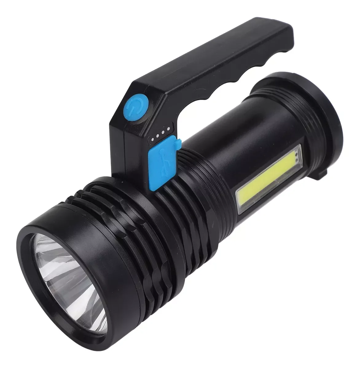 مصباح يدوي ليد قابل لإعادة الشحن ، ضوء جانبي قوي ، استخدام محمول ، تخييم ، طوارئ ، إضاءة ليلية تكتيكية ، قوة عالية ، ، 10000 W