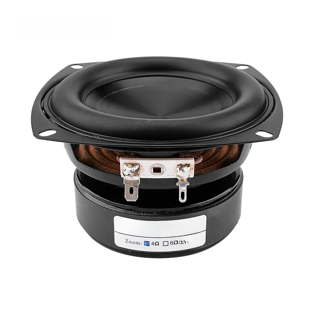 AIYIMA 1 pièce Haut-parleur Subwoofer 4 pouces 100W 4/8 Ohm Super Woofer Haut-parleur de son BASS Étanche DIY 2.1 Home Cinéma