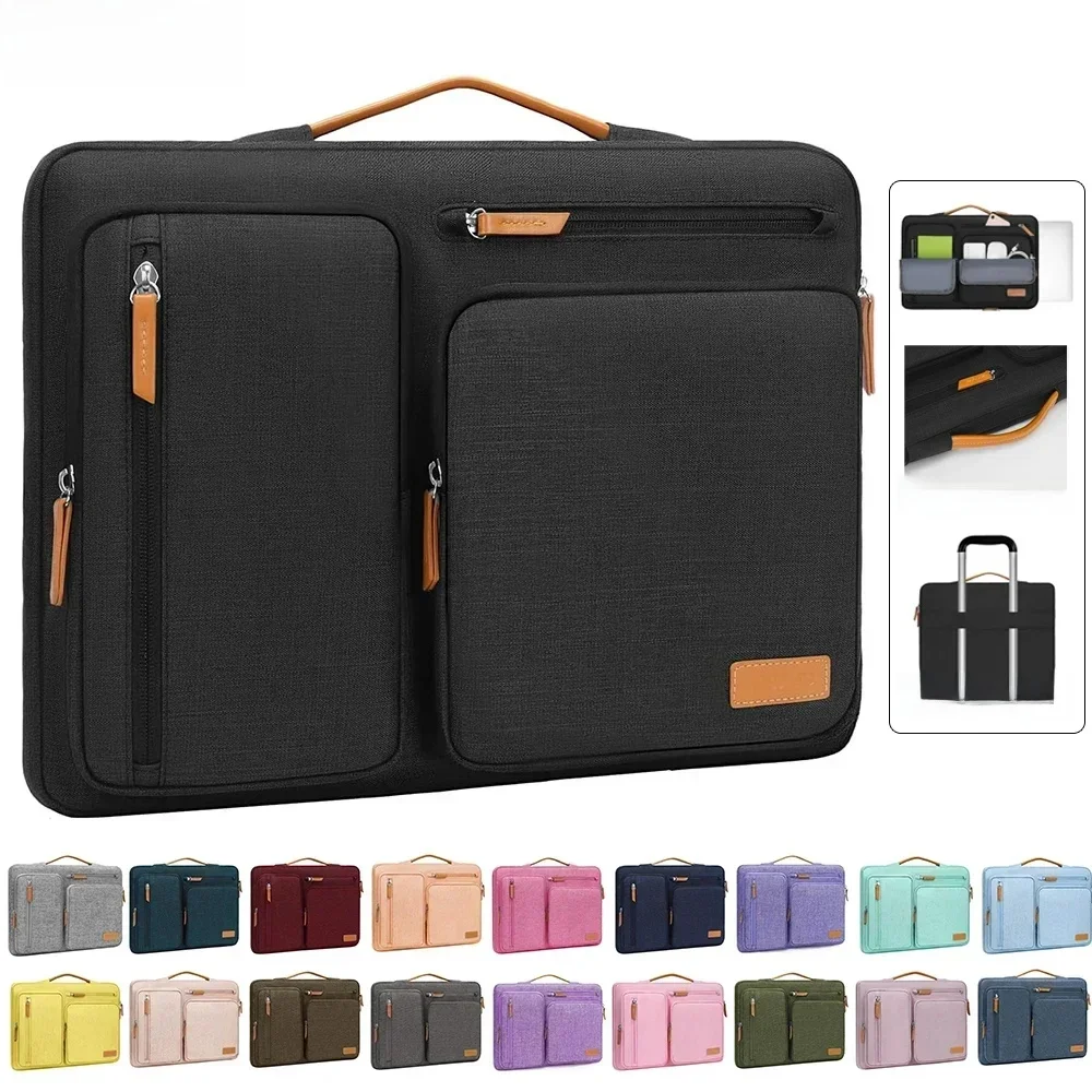 Pokrowiec na laptopa 9 11 12.9 13 14 15 16 17,3 cala do MacBooka Air Pro M4 M3 M2 M1 HP Dell Notebook Tablet Torebka do iPada Pro Air — zdjęcie produktu 7