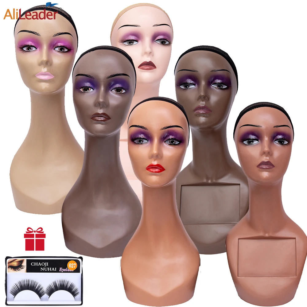 Good Quality High Neck Mannequin Head for Wigs Professional Jewelry Wigs Display Stand Head Realistic Female Model Head