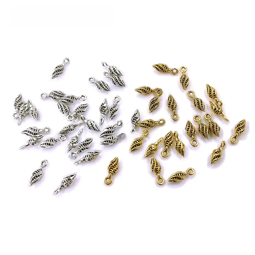 Nowa Moda 50 szt. 13*5MM Retro Stop Metalu Małe Kwiatki Pąki Ozdoby DIY Materiały do Rękodzieła Bransoletki Biżuteria Kolczyki Akcesoria — zdjęcie 2