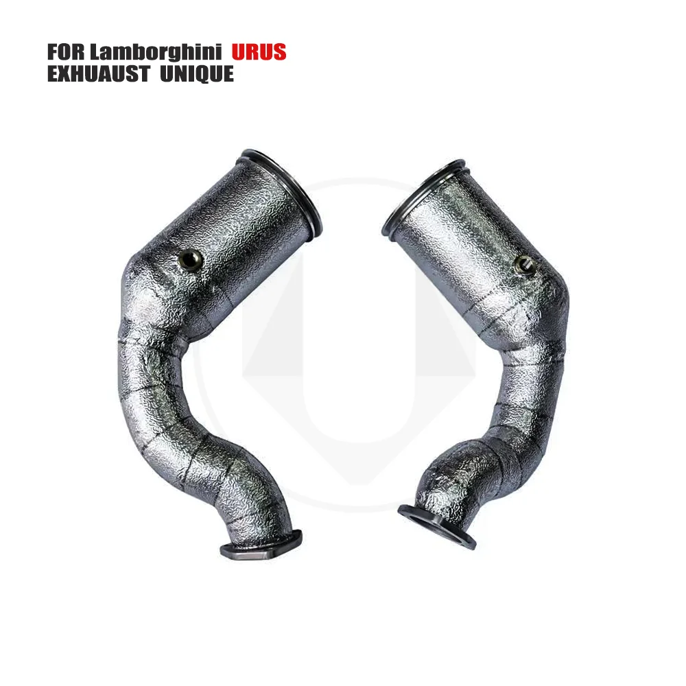 

UNIQUE Exhaust System High Flow Performance Downpipe for Lamborghini URUS 4.0T Catted Catless Pipe Without Heat Shield