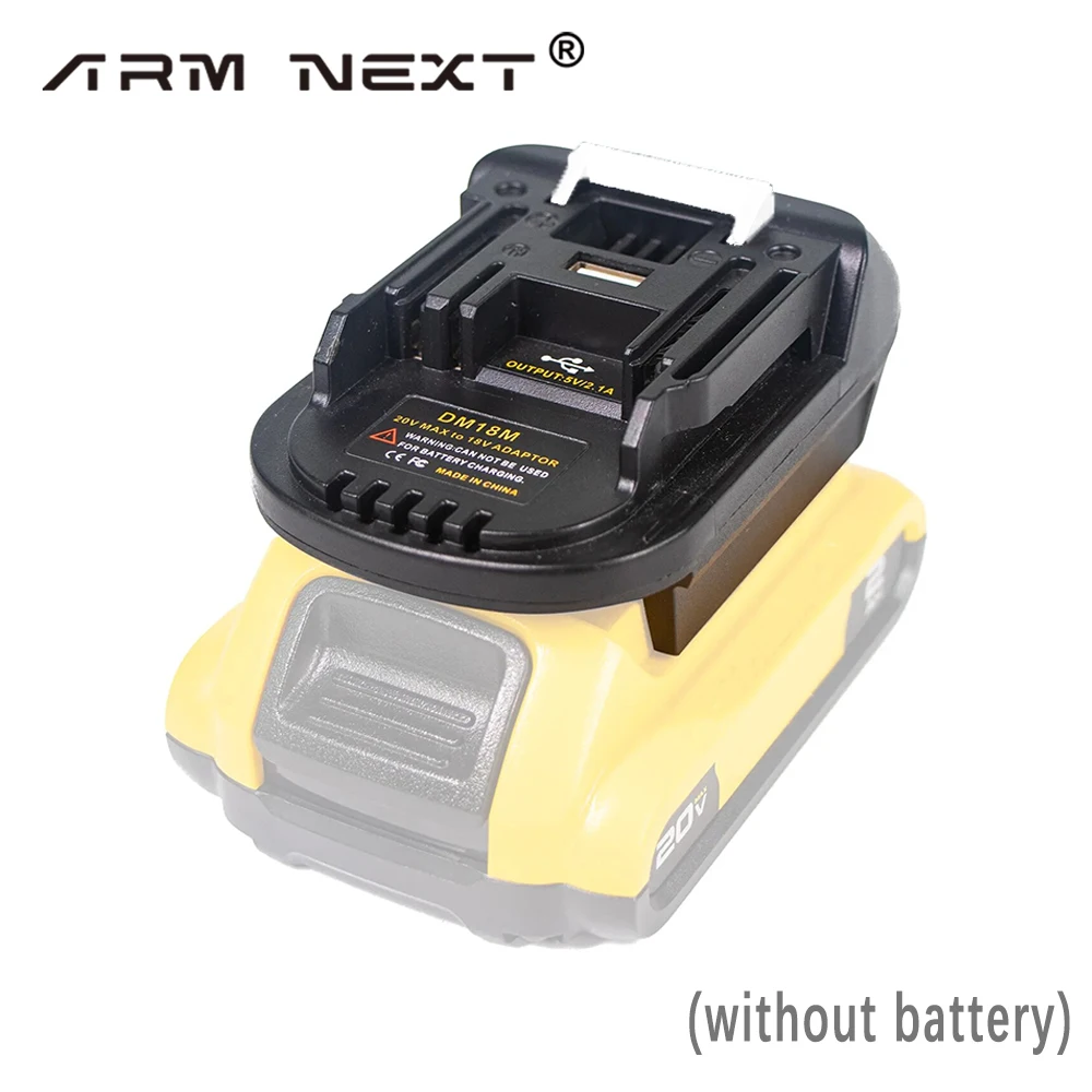 DM18M Battery Adapter For Milwaukee For Dewalt to For Makita Bl1830 Bl1850 Batteries 20V To 18V Battery Conversion