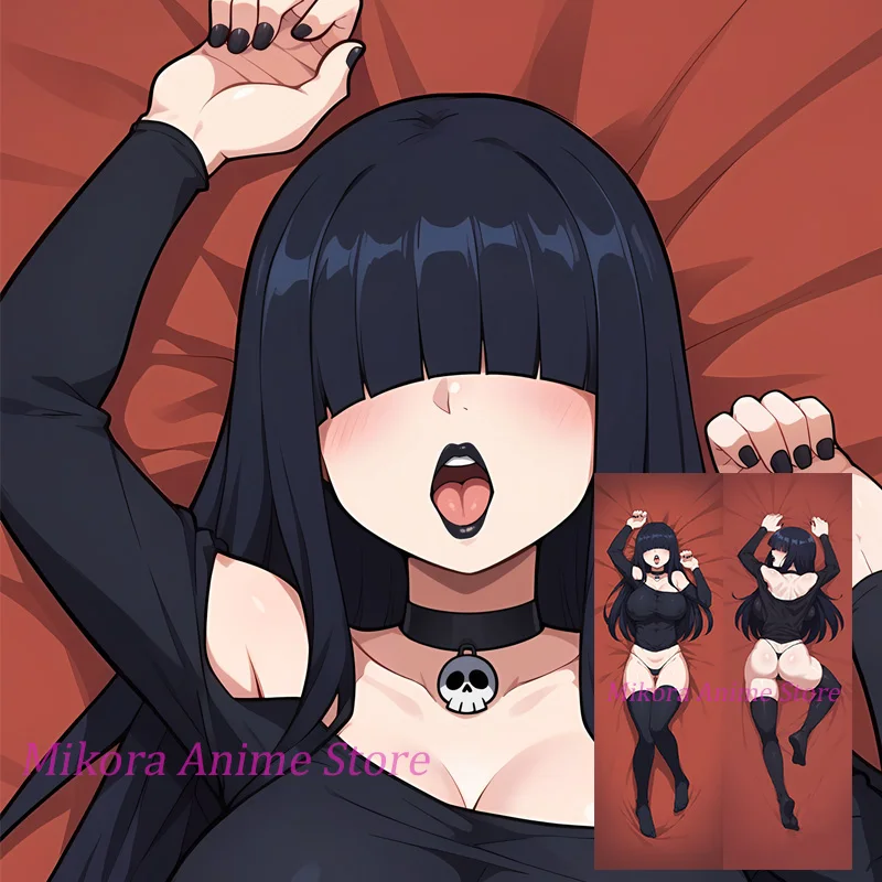 

Dakimakura Goth Girl Anime Body Pillow Cover Double Sided Print Life Size Pillowcase Gift