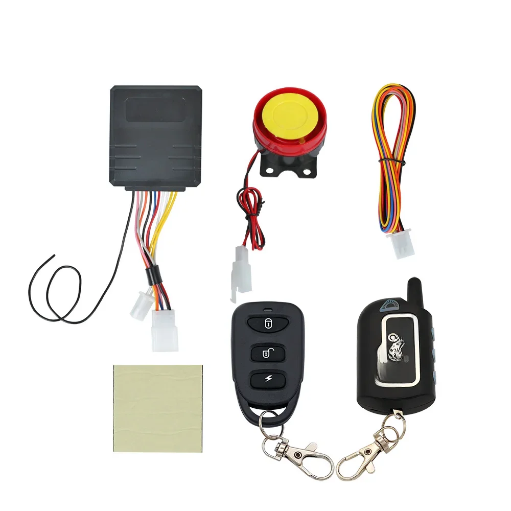 AliExpress 2 Way Motorcycle Anti-theft Alarm Remote Engine Start 12v Electric Bike Two Way Security Alarm Scooter Moto Theft Protection