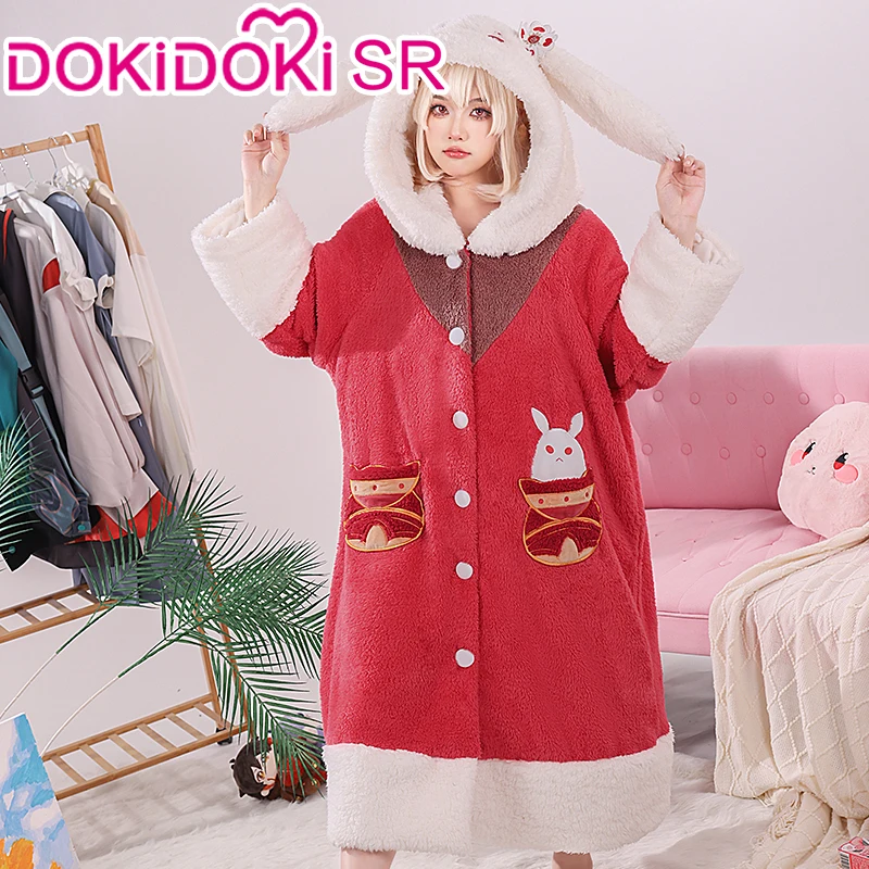 Klee / Ganyu Pajamas Game Genshin Impact Cosplay DokiDoki-SR Klee Sleepwear Pajama Ganyu Doujin Pajamas Cute Costume Christmas