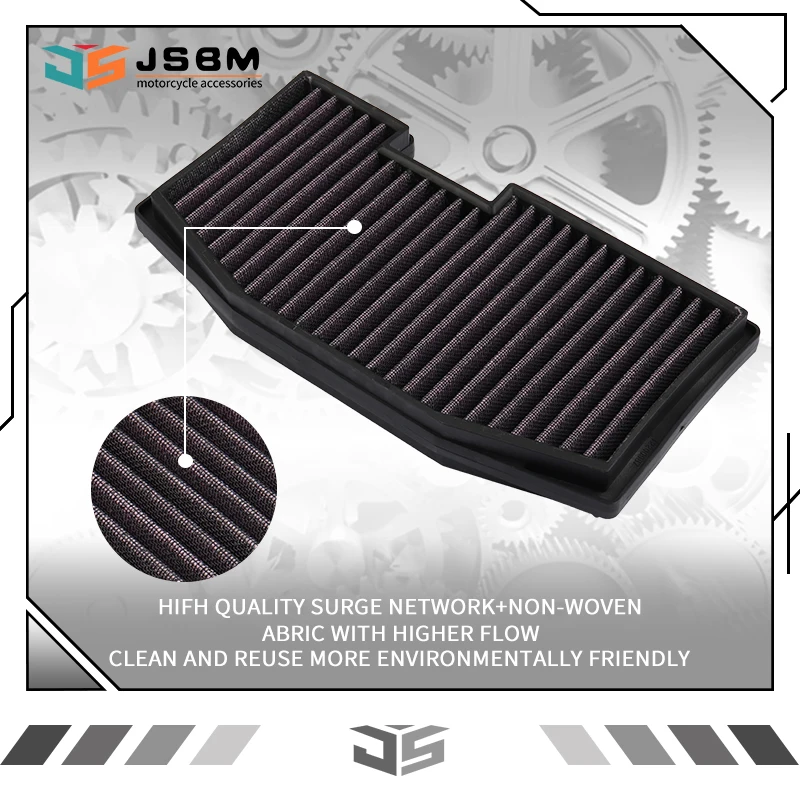 

JSBM Washable Air Filter For Triumph Street Triple 675 675R Daytona 675 R 2007 2008 2009 2010 2011 2012 2013 2014 2015 2016-2020