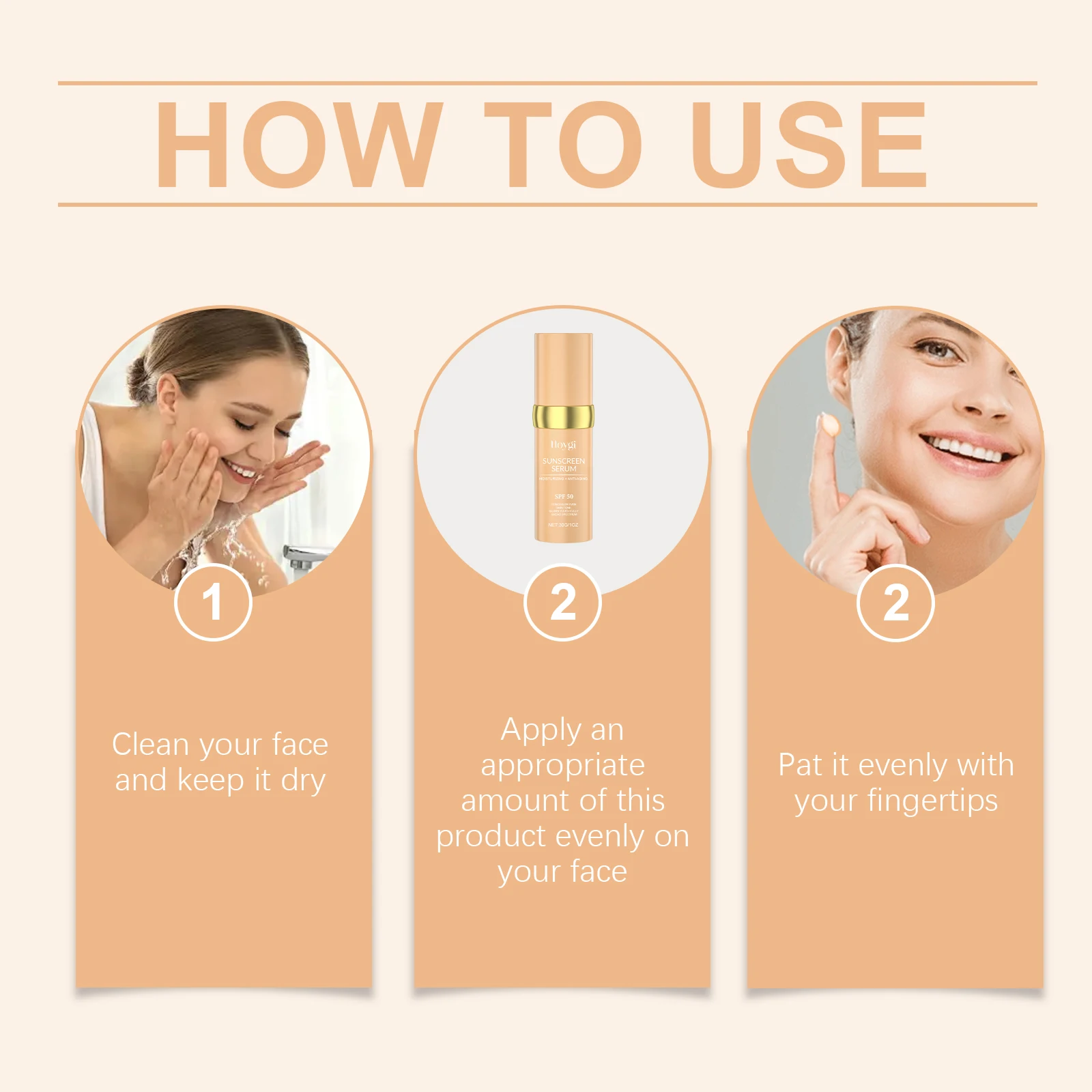 Hoygi ماكياج الوجه المخفي ترطيب تنفس متوهجة لون البشرة واقية من الشمس غير مرئية المسام Swearproof دائم خافي عيوب الوجه #4