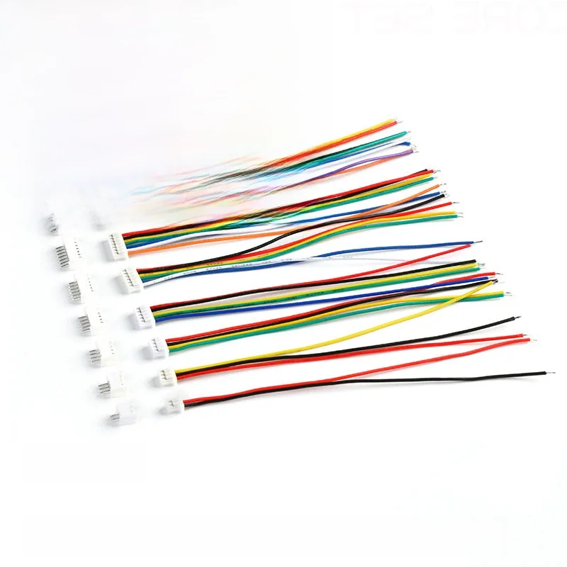 10 sztuk JST 1.25mm złącze kabla drutu Micro JST Pitch 1.25mm 2/3/4/5/6/7/8/10 Pin mężczyzna kobieta wtyk przewód elektroniczny — zdjęcie 2