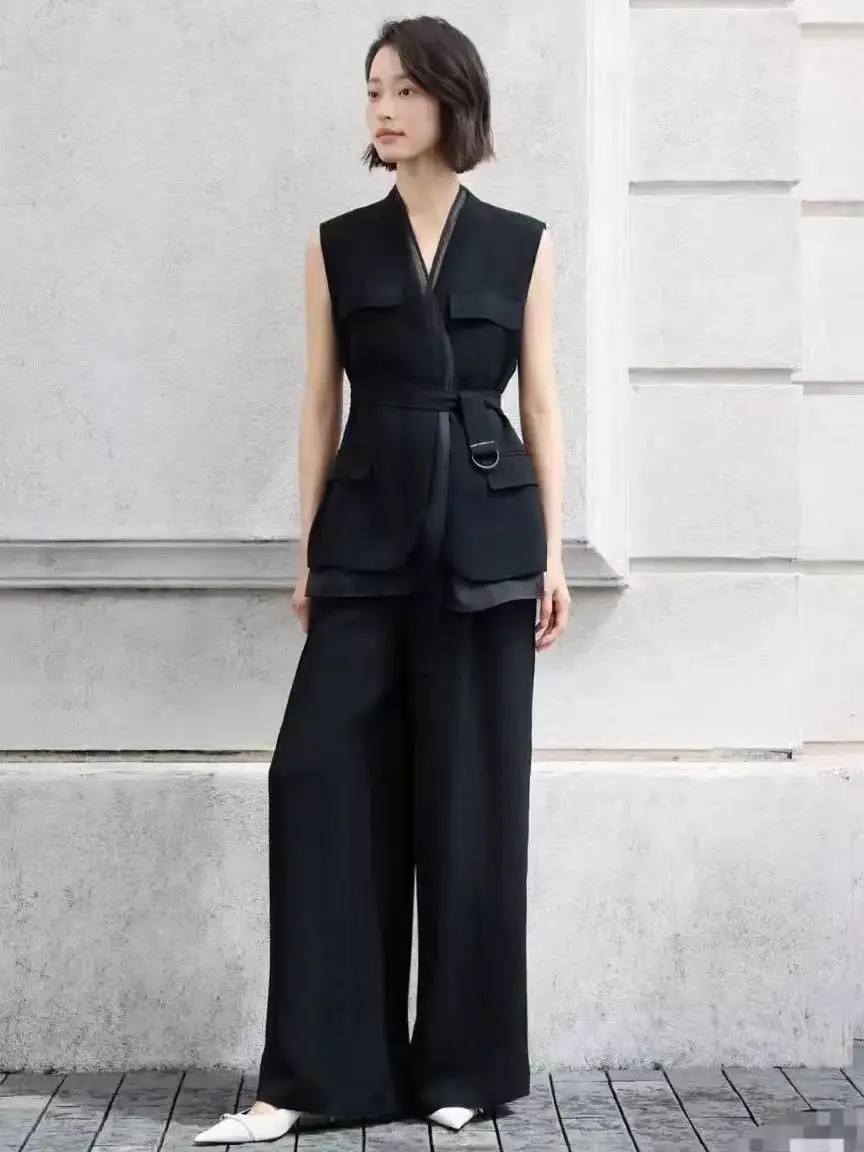 

Элегантный универсальный комплект из роскошного чистого льна однотонного цвета