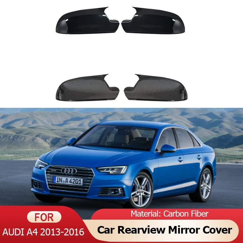 

Carbon Fiber Exterior Side Car Rearview Mirror Cover Trim Car Accessories for Audi A4 B8.5 MK4 Sedan 2013 2014 2015 2016