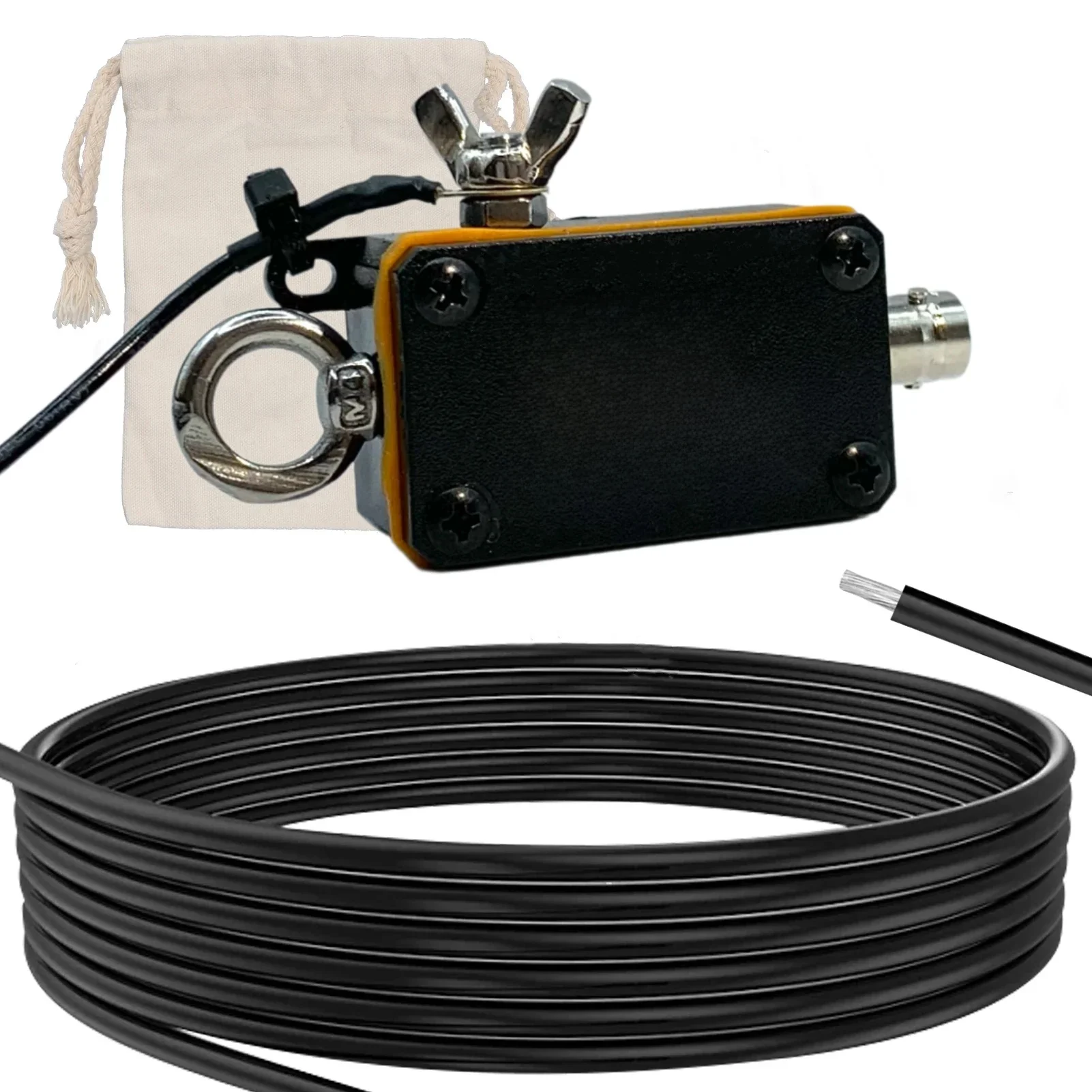 1-30MHz Pocket HF-antenne, kortegolfantenne, omgekeerde V horizontale Balun lange lijn breedband eindgevoede antenne - afbeelding 2